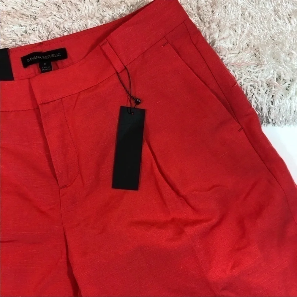 Banana Republic Linen Avery Bermuda Shorts 2